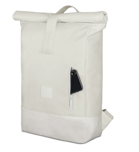 Rolltop Rucksack "Robin" aus recycelten PET-Flaschen, creme weiss