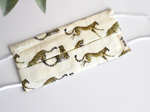 Leopard Maske Leoparden Mund-Nasen-Schutz Baumwolle