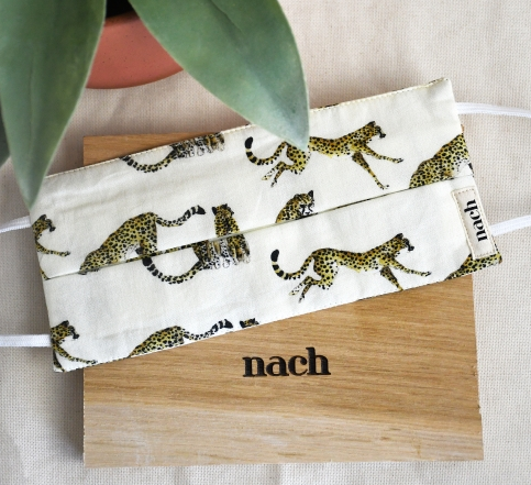 Leopard Maske Leoparden Mund-Nasen-Schutz