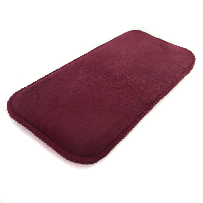 Maßgeschneiderte Handytasche Wildleder marsala rot nach Maß