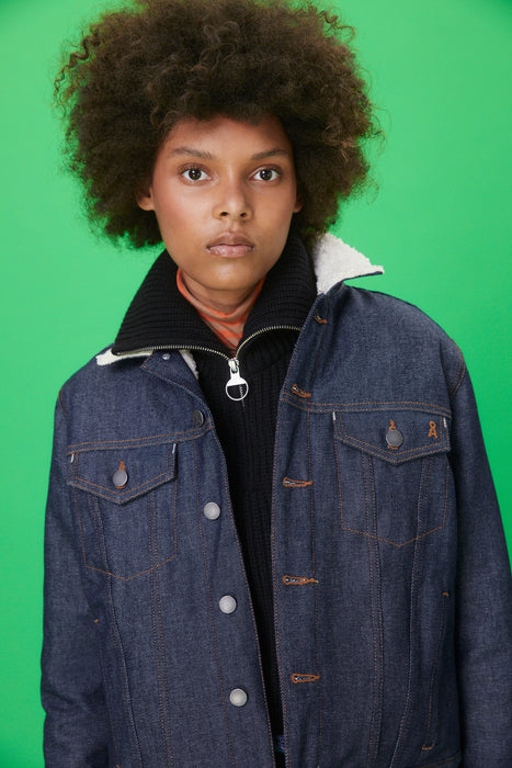 Gefütterte Jeansjacke VELITAA COZY von Armedangels, Gr. L