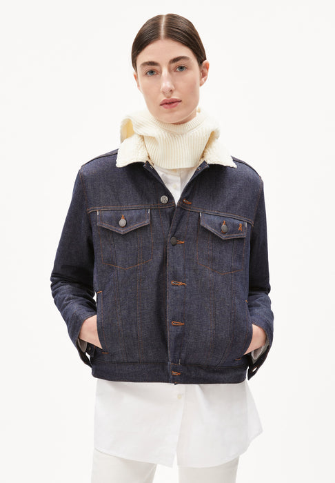 Gefütterte Jeansjacke VELITAA COZY von Armedangels, Gr. L