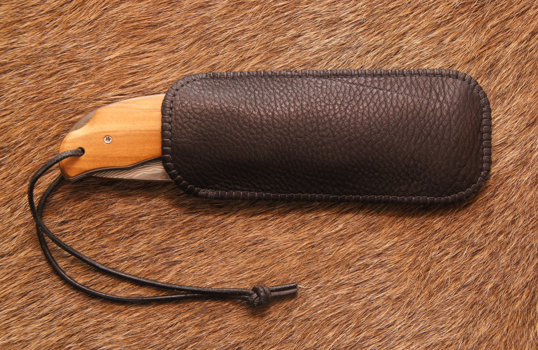 Taschenmesser-Etui Rindsleder schwarz