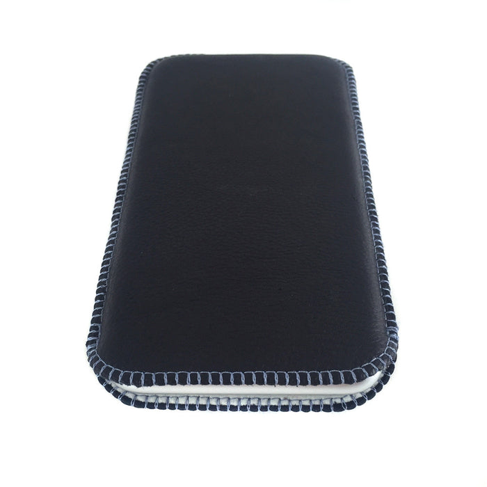 Handytasche Kalbsleder schwarz - Nahtfarbe selbst designen - CONCUELA - 7