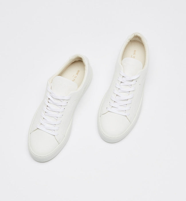 Vegan white Sneakers Gracia all white, NIne to Five