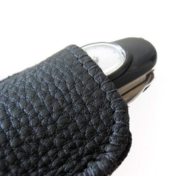 Taschenmesser-Etui Rindsleder schwarz