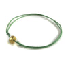 Armband grün gold Perle Facetten Trommel