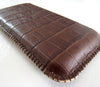 Handytasche Leder Krokoprägung braun - CONCUELA - 3