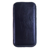 Leder Handytasche Sleeve metallic dunkelblau nach Maß