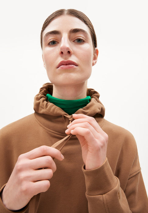 ANJANAA Sweathoodie aus Bio-Baumwolle, cedar wood