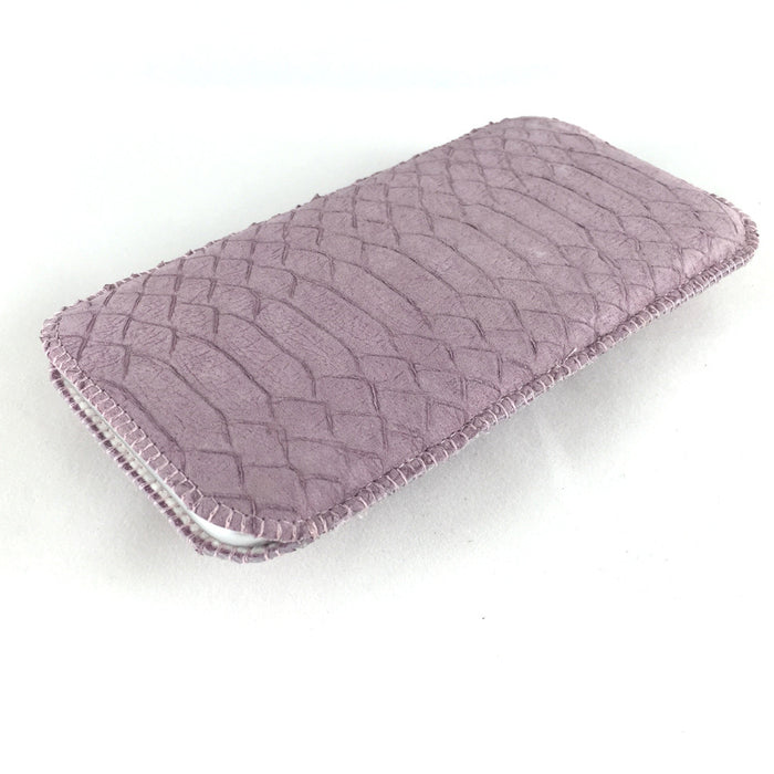 Handytasche Schlangenleder lila nach Maß - CONCUELA