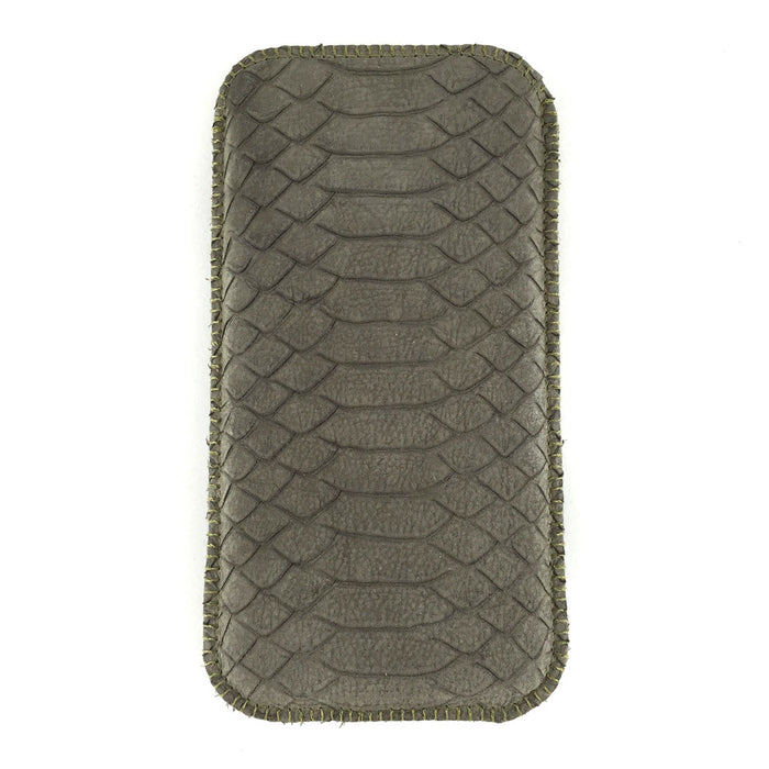 Handytasche Schlangenleder olivgrün nach Maß - Samsung Galaxy A16 5G