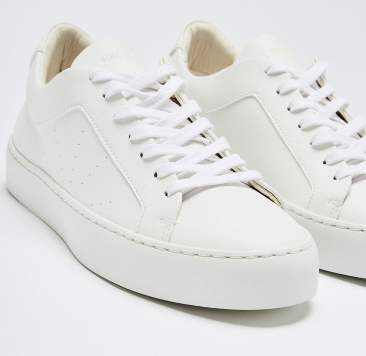 Vegan white Sneakers Gracia all white, NIne to Five